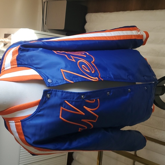 NEW YORK METS STARTER Snap Down Jacket L - Picture 2 of 8